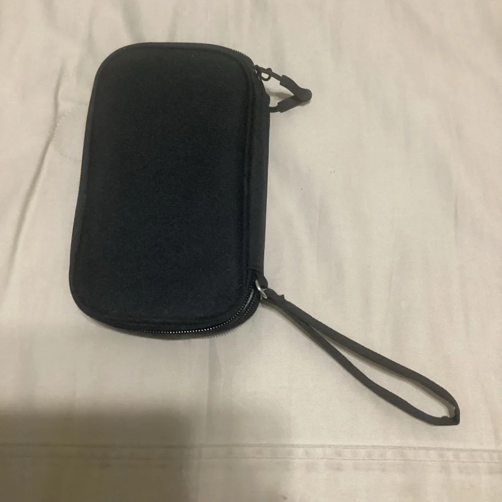 Black Electronic Travel Organizer Bag Pouch, Electronic Accessories Carry Case